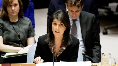 La embajadora estadounidense ante la ONU, Nikki Haley