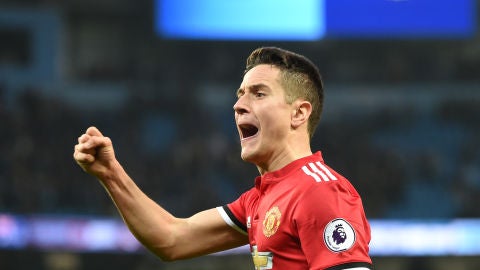 Ander Herrera, durante el partido contra el Manchester City