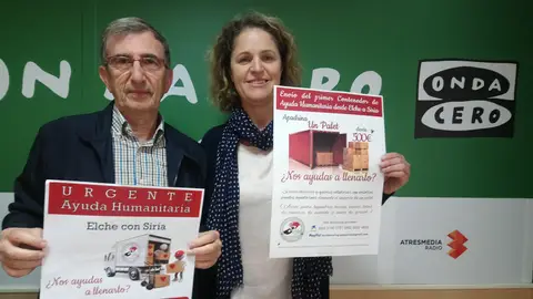 Soubhi Hamahui y María Antón Ayuda a Refugiados