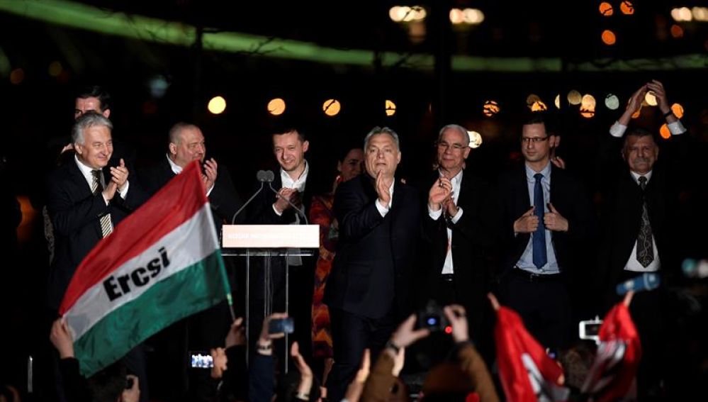 Viktor Orbán, tras ganar las elecciones en Hungría