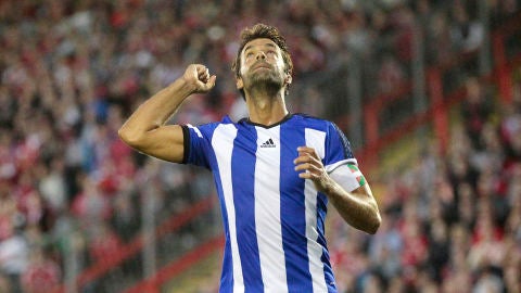 Xabi Prieto, en un partido con la Real Sociedad