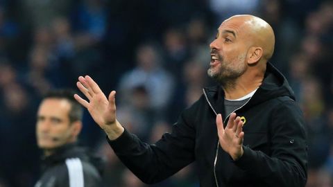 Pep Guardiola, expulsado del City-Liverpool. 