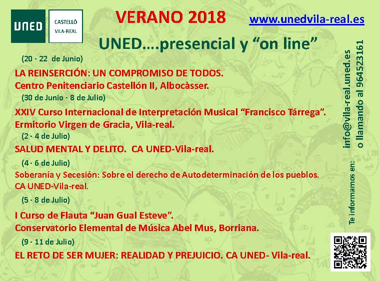 La UNED oferta Cursos y activitats de formación per al pròxim estiu La UNED oferta Cursos y activitats de formación per al pròxim estiu