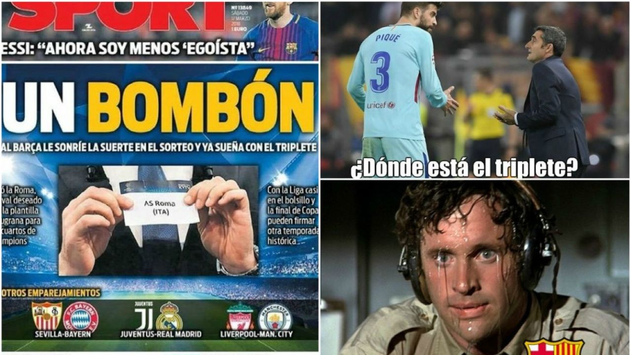 Los Mejores Memes De La Eliminacin Del Barcelona Ante La Roma