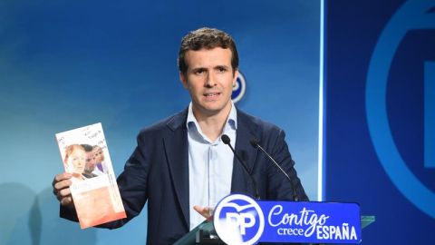 Pablo Casado, en rueda de prensa