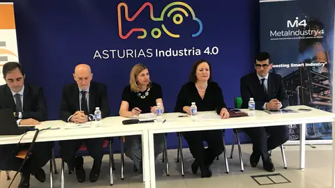 Presentación del Informe Asturias Industria 4.0 Rueda de prensa en el Parque Científico
