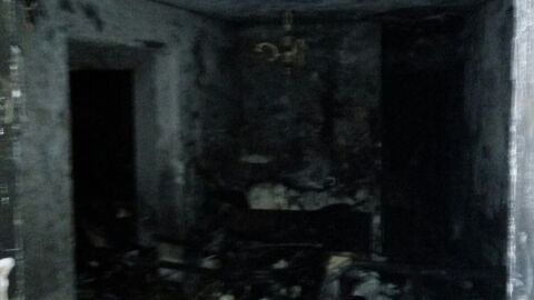 El incendio quemo todo el piso