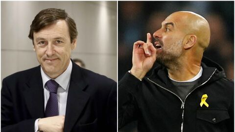 Rafael Hernando y Pep Guardiola
