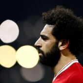 Salah, durante un partido con el Liverpool