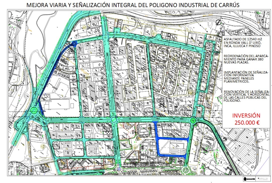 Elche proyecta para finales de año la mejora del polígono industrial de Carrús Elche proyecta para finales de año la mejora del polígono industrial de Carrús