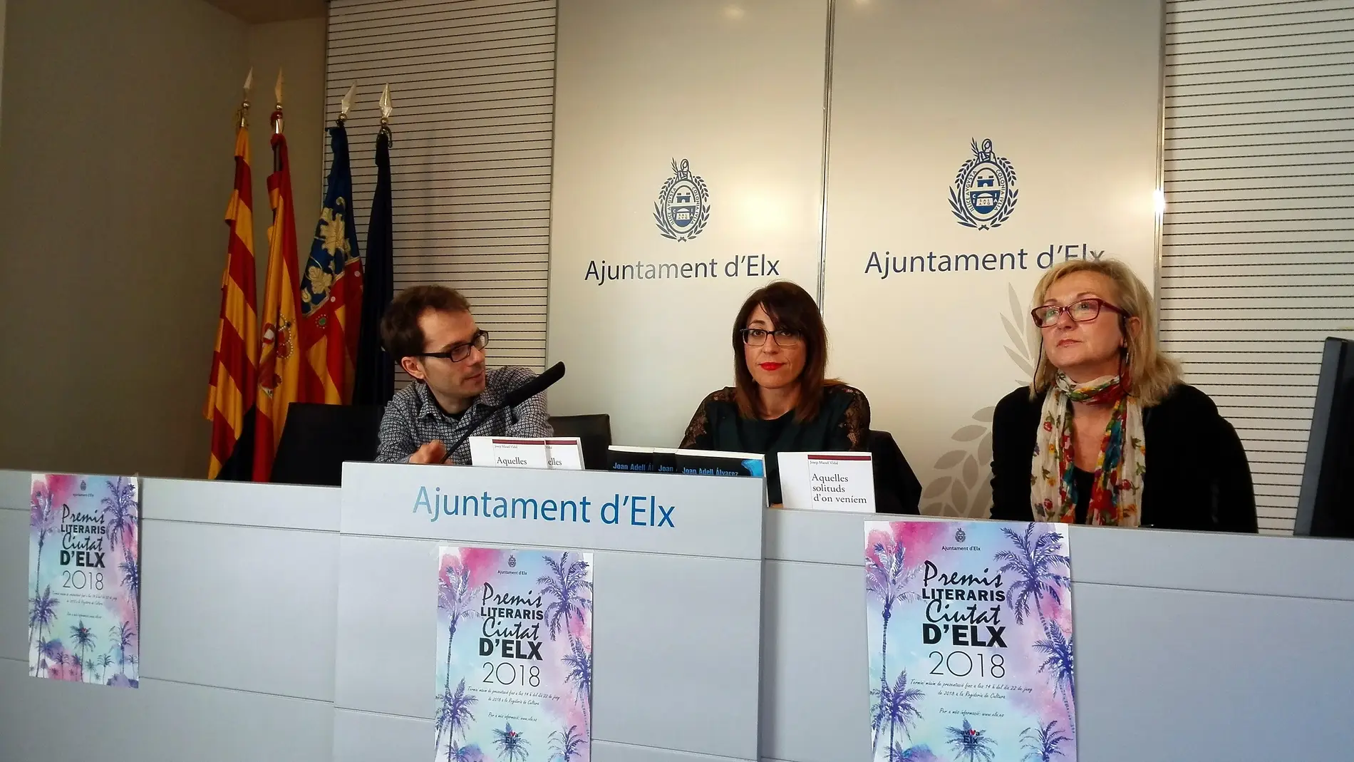 Presentación de los Premios Literarios 'Ciutat d'Elx' de 2018