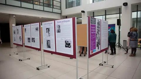 Una muestra de los paneles que puede verse en la exposición. EXPOSICIÓN UJI