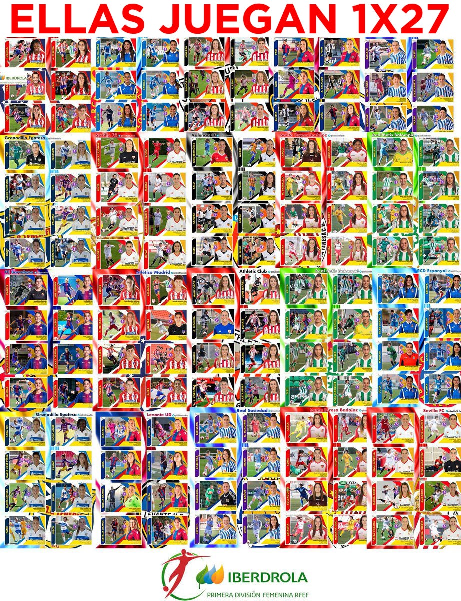 Ellas Juegan 1x27: El primer álbum de cromos de la Liga Femenina de Fútbol Ellas Juegan 1x27: El primer álbum de cromos de la Liga Femenina de Fútbol