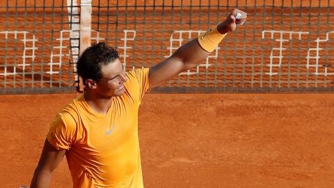 Rafa Nadal, tras conseguir la victoria en Montecarlo