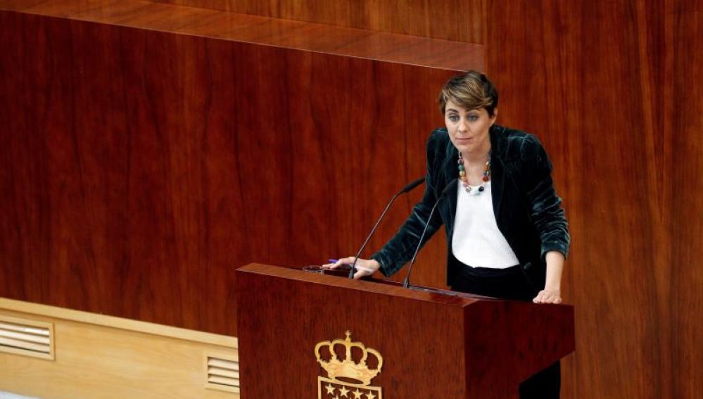 La portavoz de Podemos en la Asamblea de Madrid, Lorena Ruiz-Huerta