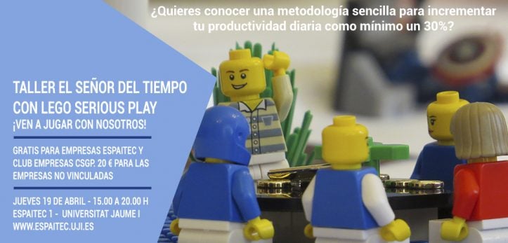 LEGO SERIOUS PLAY llega a ESPAITEC para enseñar nuevas técnicas de gestión del tiempo LEGO SERIOUS PLAY llega a ESPAITEC para enseñar nuevas técnicas de gestión del tiempo