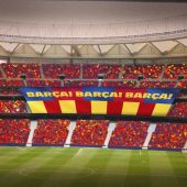 El tifo del Barcelona para la final de la Copa del Rey