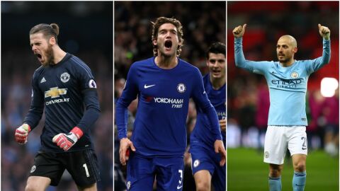 De Gea, Marcos Alonso y Silva, en el once del a&ntilde;o de la Premier