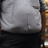 Vista de una persona con obesidad