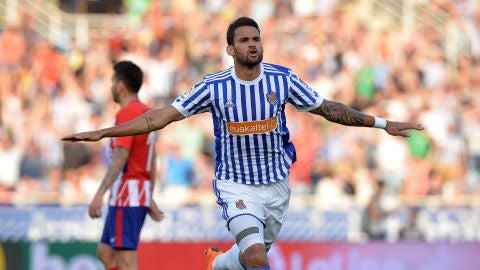 Willian Jos&eacute; celebra su gol contra el Atl&eacute;tico de Madrid