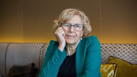 Manuela Carmena durante una entrevista