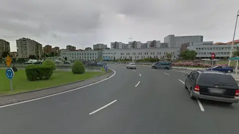 Rotonda en Valdecilla Sur Google Maps