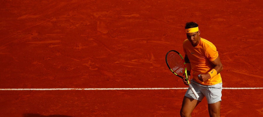 Nadal, en su partido contra Khachanov Nadal, en su partido contra Khachanov