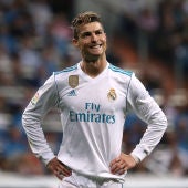 Cristiano Ronaldo, durante un partido con el Real Madrid