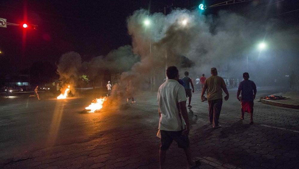 Imagen de las protestas en Nicaragua
