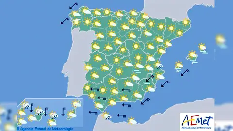 El tiempo del viernes 20/04/2018 El tiempo del viernes 20/04/2018