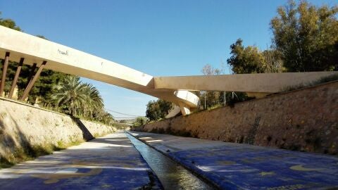 &Aacute;rea del Valle Trenzado en la ladera del r&iacute;o Vinalopo en Elche