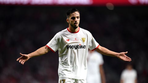 Sarabia se lamenta en el segundo tanto del Barcelona