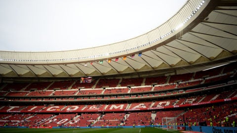 El Wanda Metropolitano, antes de la final de la Copa del Rey