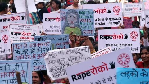 Protestas en India contra las agresiones sexuales a mujeres