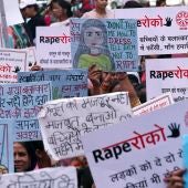 Protestas en India contra las agresiones sexuales a mujeres
