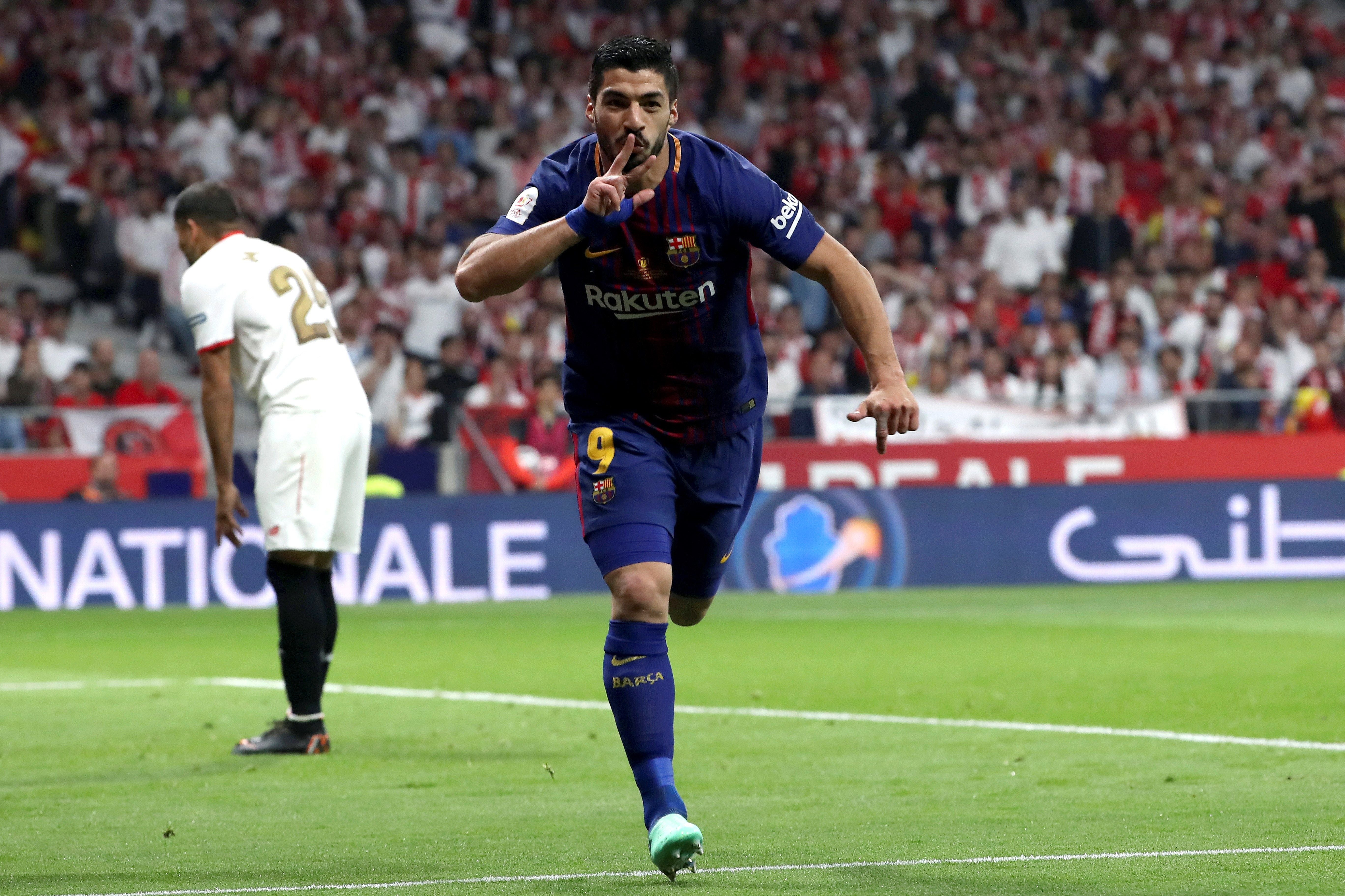 Sevilla 0-3 Barcelona. Gol de Luis Suárez Sevilla 0-3 Barcelona. Gol de Luis Suárez