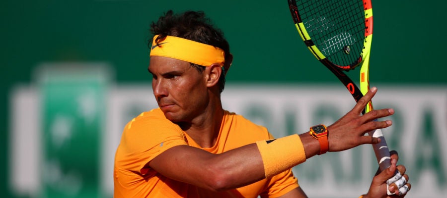 Rafa Nadal, en una acción de un partido Rafa Nadal, en una acción de un partido