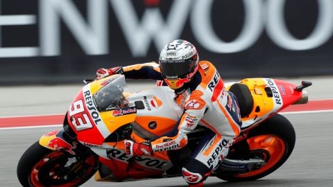 Victoria inapelable de Marc M&aacute;rquez en el GP de Austin. 