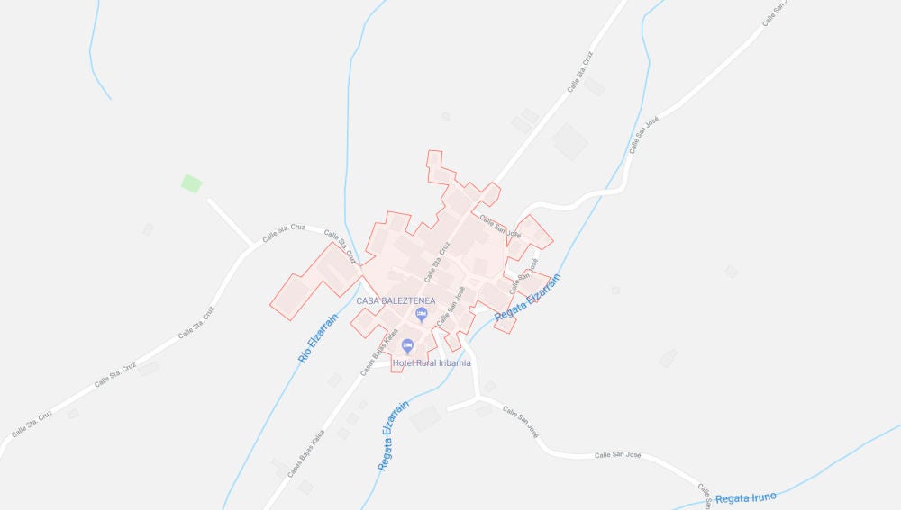 Mapa de la localidad Navarra de Lantz