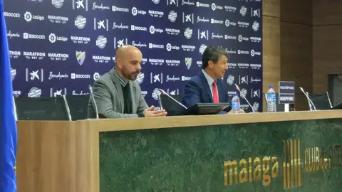 José González en rueda de prensa Tras la victoria del Málaga