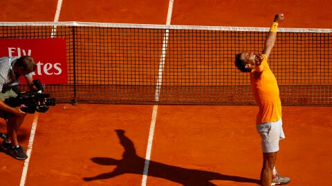 Nadal celebra su triunfo en Montecarlo