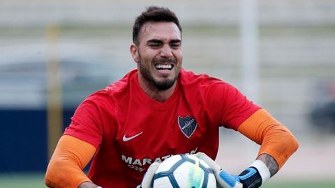 El portero del M&aacute;laga, Roberto Jim&eacute;nez. 