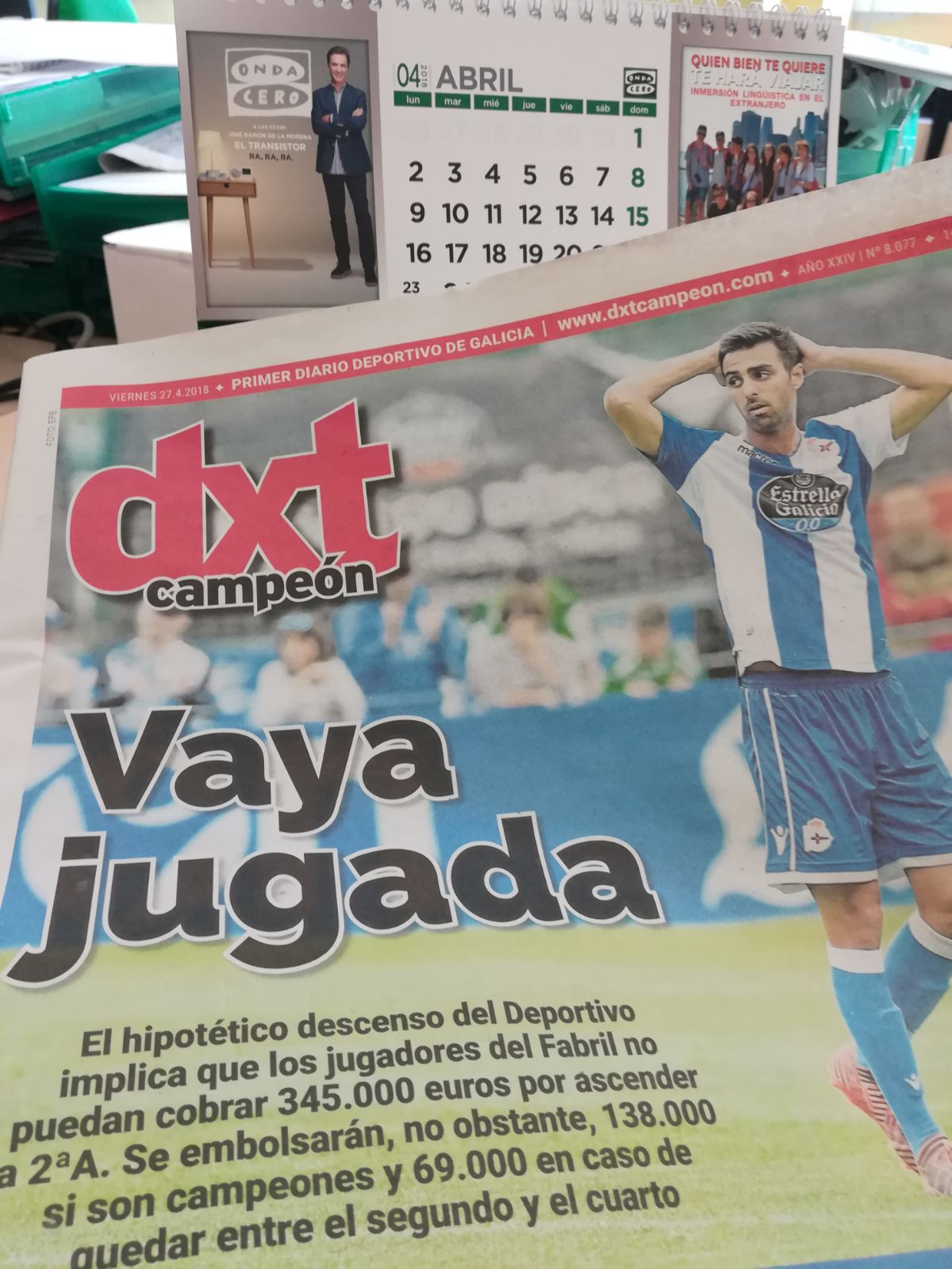 Onda Deportiva Coruña 27/04/2018 Onda Deportiva Coruña 27/04/2018