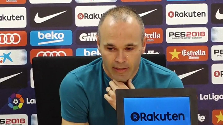 Rueda de prensa íntegra de Andrés Iniesta para anunciar su despedida del Barcelona Rueda de prensa íntegra de Andrés Iniesta para anunciar su despedida del Barcelona