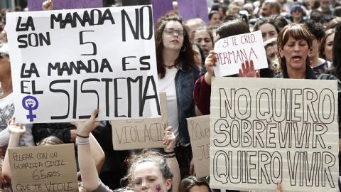 Manifestaci&oacute;n contra la sentencia de La Manada