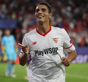 Ben Yedder celebrando un gol Ben Yedder celebrando un gol