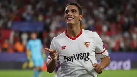 Ben Yedder celebrando un gol Ben Yedder celebrando un gol
