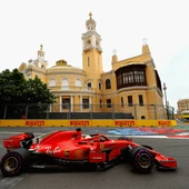 Sebastian Vettel, en Azerbaiyán Sebastian Vettel, en Azerbaiyán