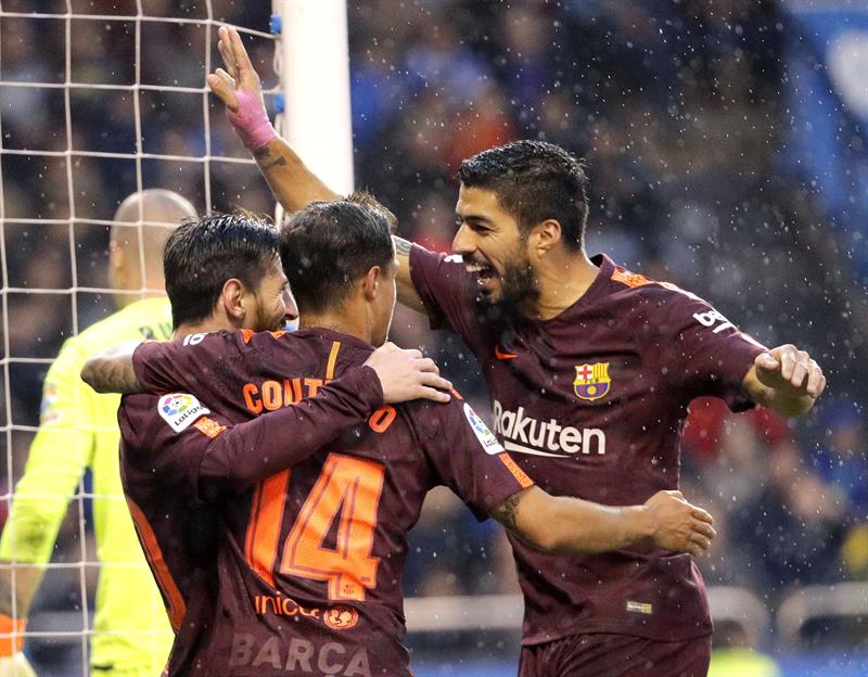 El FC Barcelona se proclama campeón de Liga en Riazor y manda al Depor a Segunda El FC Barcelona se proclama campeón de Liga en Riazor y manda al Depor a Segunda