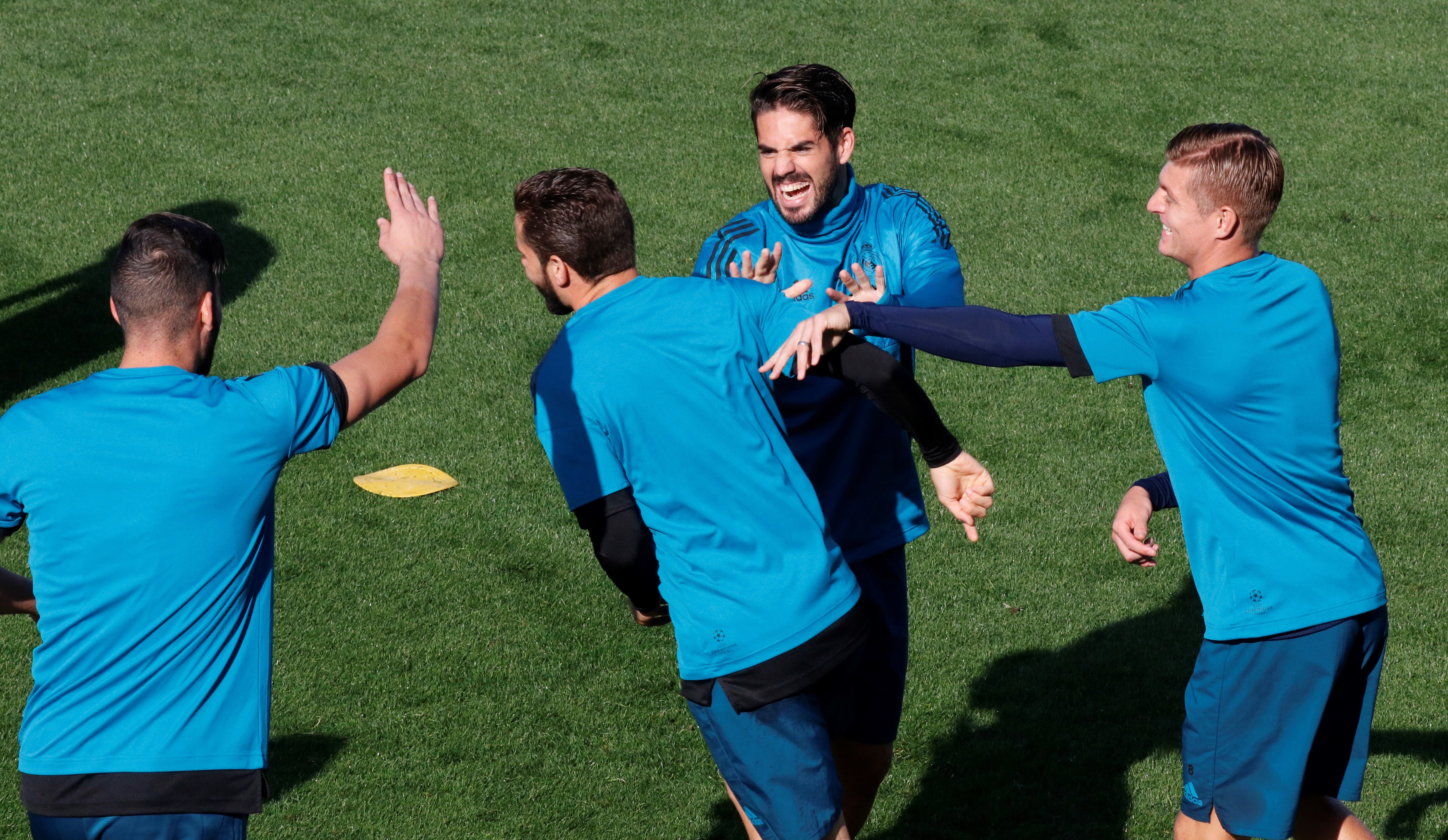 El Real Madrid comienza a preparar el Clásico en Valdebebas El Real Madrid comienza a preparar el Clásico en Valdebebas
